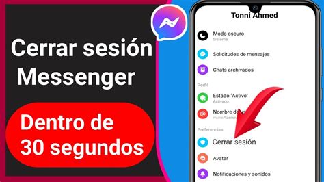 como cerrar sesion messenger|Cómo cerrar sesion en messenger 